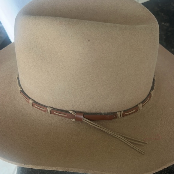EUC Rodeo King wool long oval brown cowboy hat 7 1/4 - Picture 5 of 12